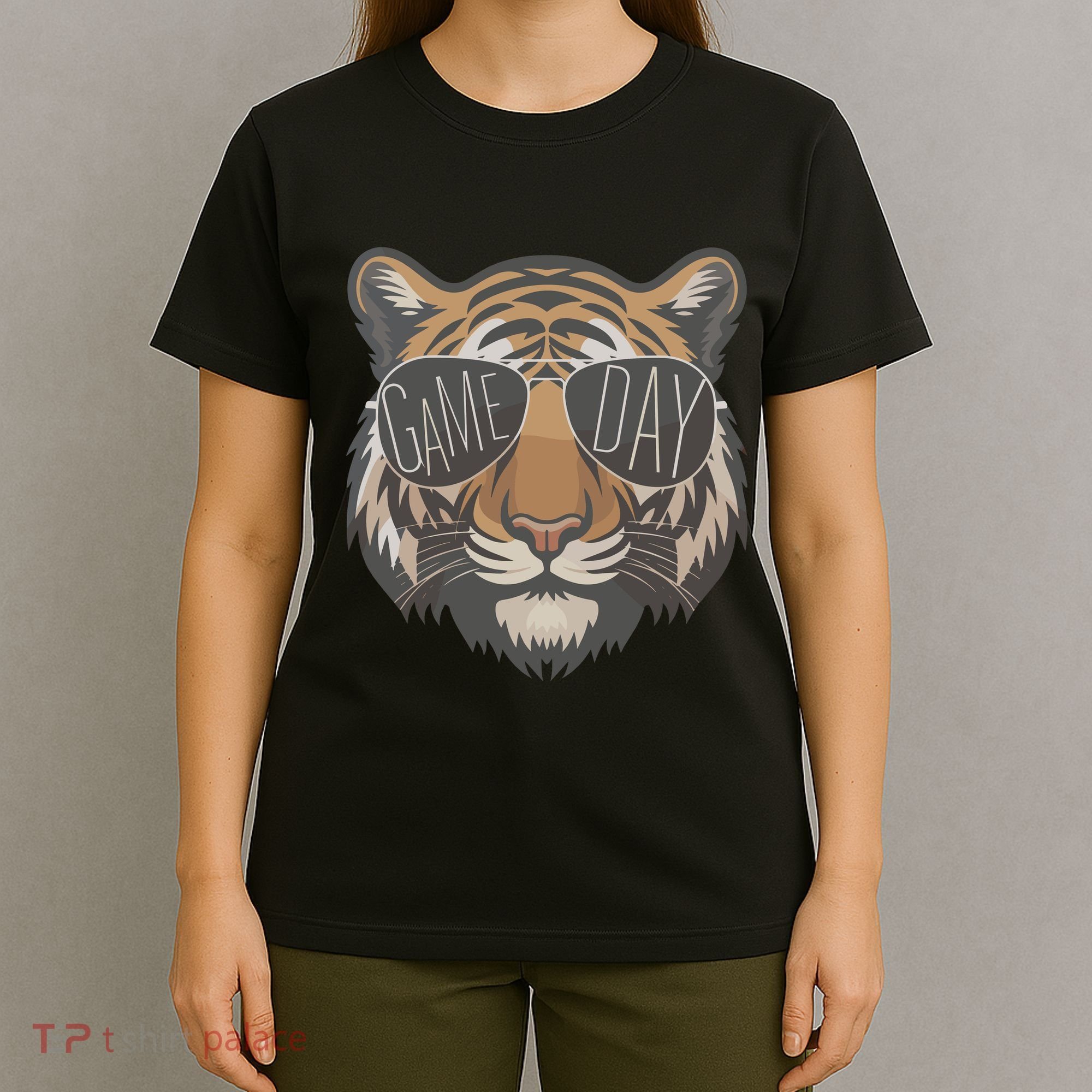 Tigers With Game Day Glasses Game Day Mascot T-Shirt