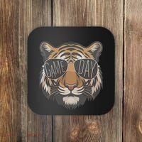 Tigers With Game Day Glasses Game Day Mascot Coaster thumb 0