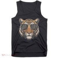 Tigers With Game Day Glasses Game Day Mascot Tank Top thumb 0