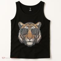 Tigers With Game Day Glasses Game Day Mascot Tank Top thumb 2