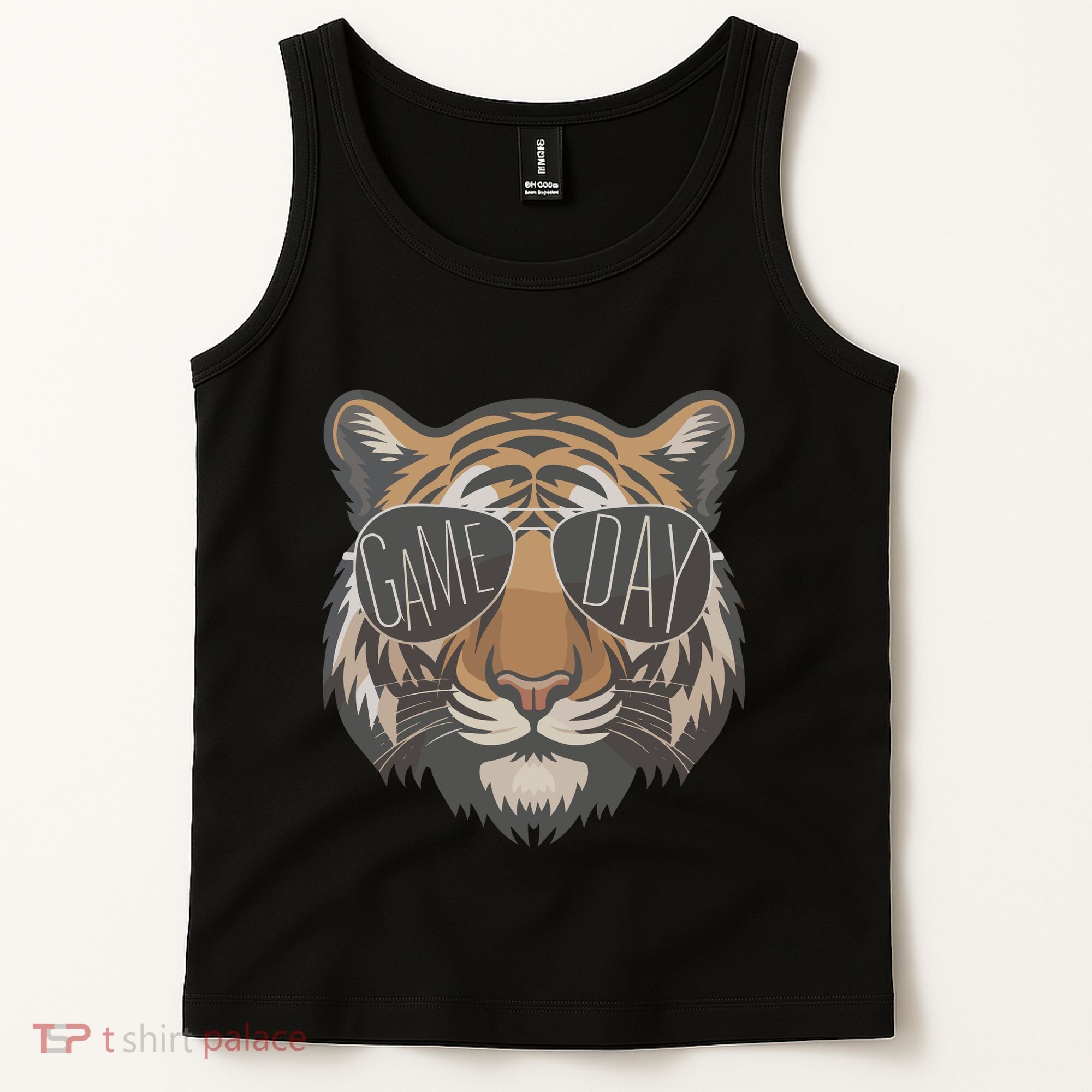 Tigers With Game Day Glasses Game Day Mascot Tank Top