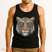 Tigers With Game Day Glasses Game Day Mascot Tank Top thumb 3