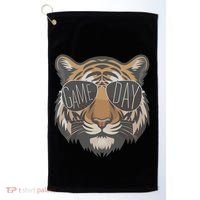 Tigers With Game Day Glasses Game Day Mascot Golf Towel thumb 0