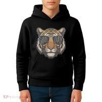Tigers With Game Day Glasses Game Day Mascot Kids Hoodie thumb 4