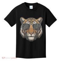 Tigers With Game Day Glasses Game Day Mascot Kids T-Shirt thumb 0