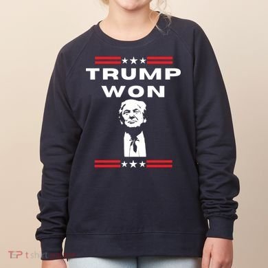 Trump Won, He'll Be Back, Ready To Beat Them A 3rd Time Women's Sweatshirt
