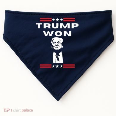 Trump Won, He'll Be Back, Ready To Beat Them A 3rd Time USA-Made Doggie Bandana