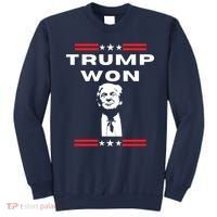 Trump Won, He'll Be Back, Ready To Beat Them A 3rd Time Sweatshirt thumb 0