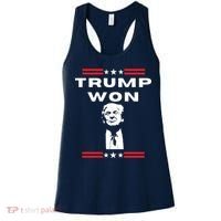 Trump Won, He'll Be Back, Ready To Beat Them A 3rd Time Women's Tank Top thumb 0