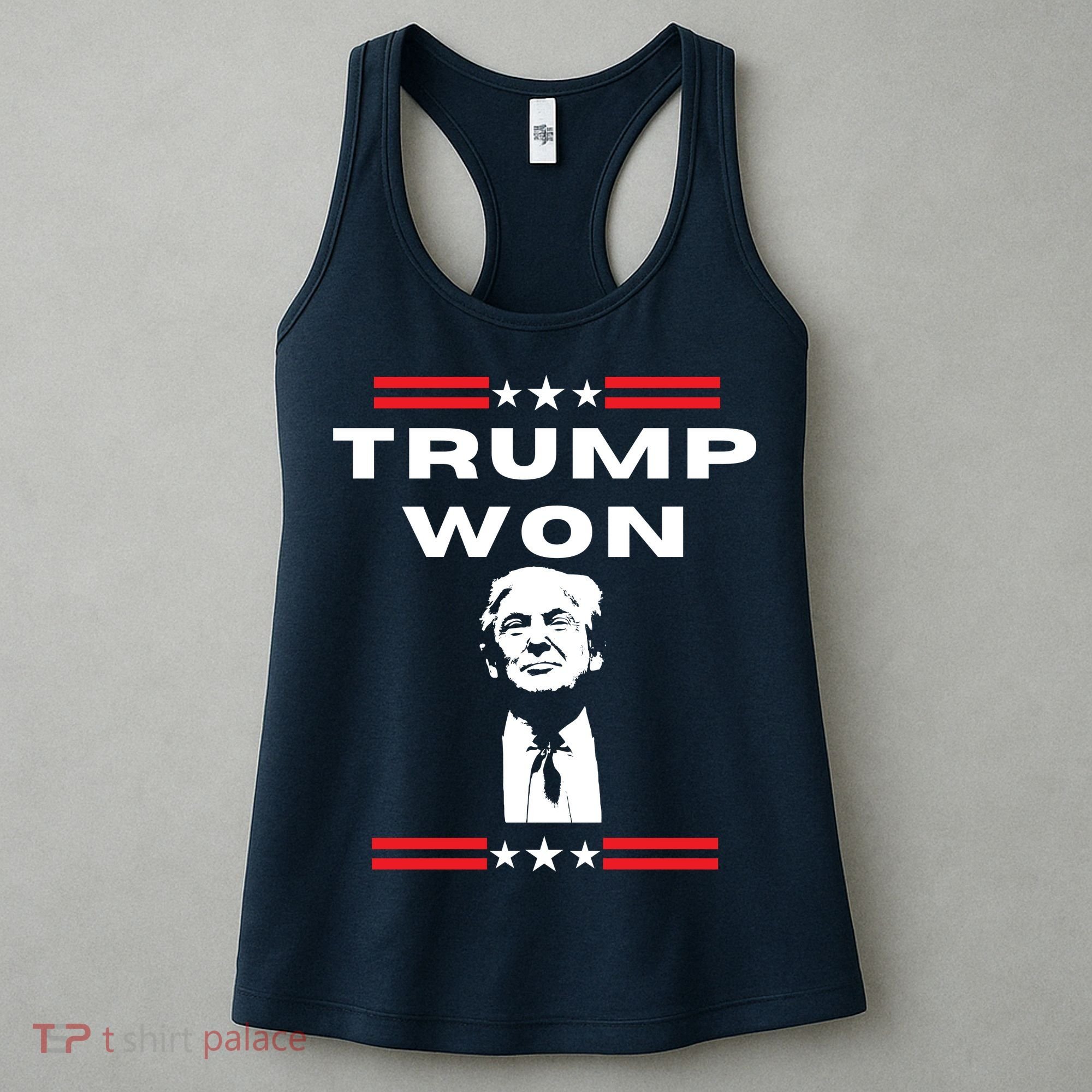 Trump Won, He'll Be Back, Ready To Beat Them A 3rd Time Women's Tank Top