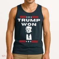 Trump Won, He'll Be Back, Ready To Beat Them A 3rd Time Tank Top thumb 3