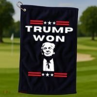 Trump Won, He'll Be Back, Ready To Beat Them A 3rd Time Golf Towel thumb 1