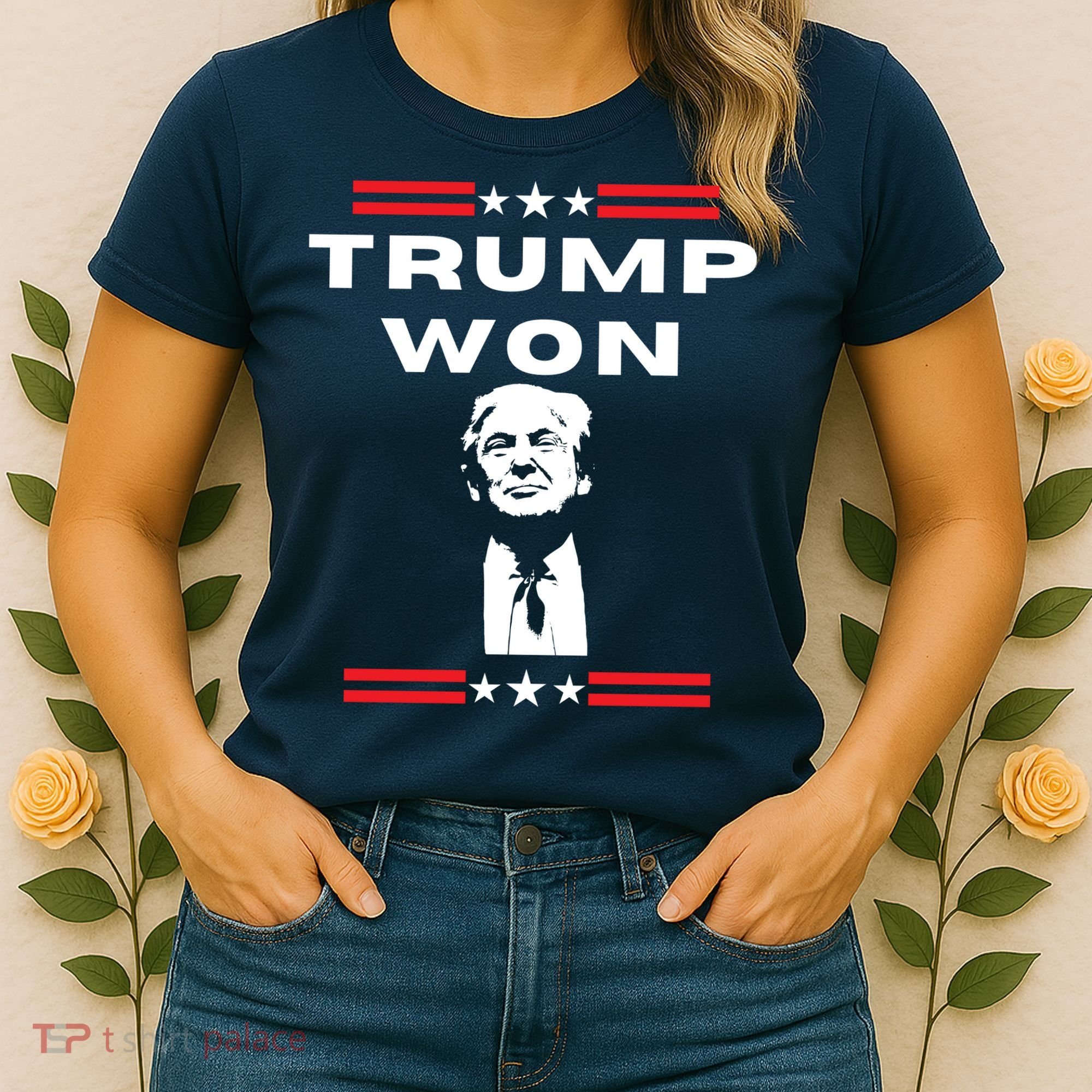 Trump Won, He'll Be Back, Ready To Beat Them A 3rd Time Women's T-Shirt