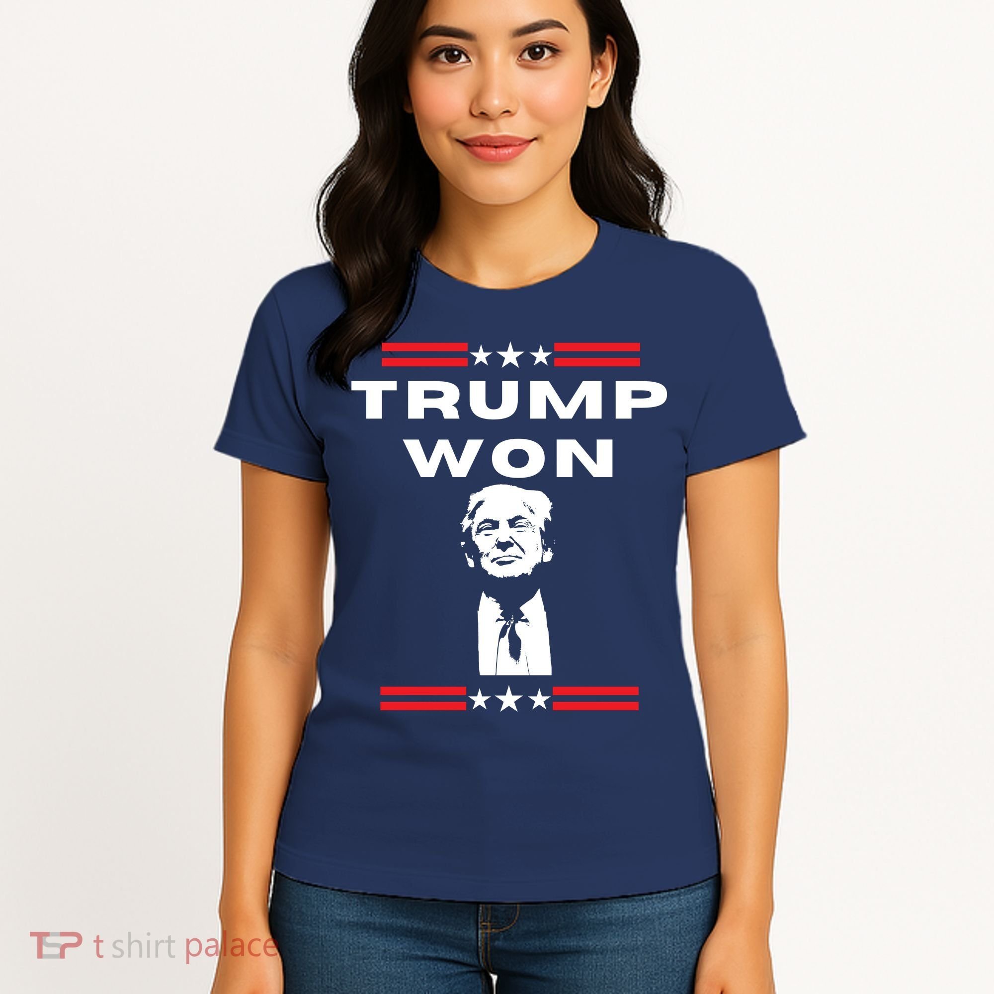 Trump Won, He'll Be Back, Ready To Beat Them A 3rd Time Women's T-Shirt