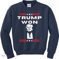 Trump Won, He'll Be Back, Ready To Beat Them A 3rd Time Kids Sweatshirt thumb 0