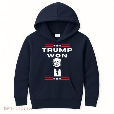 Trump Won, He'll Be Back, Ready To Beat Them A 3rd Time Kids Hoodie