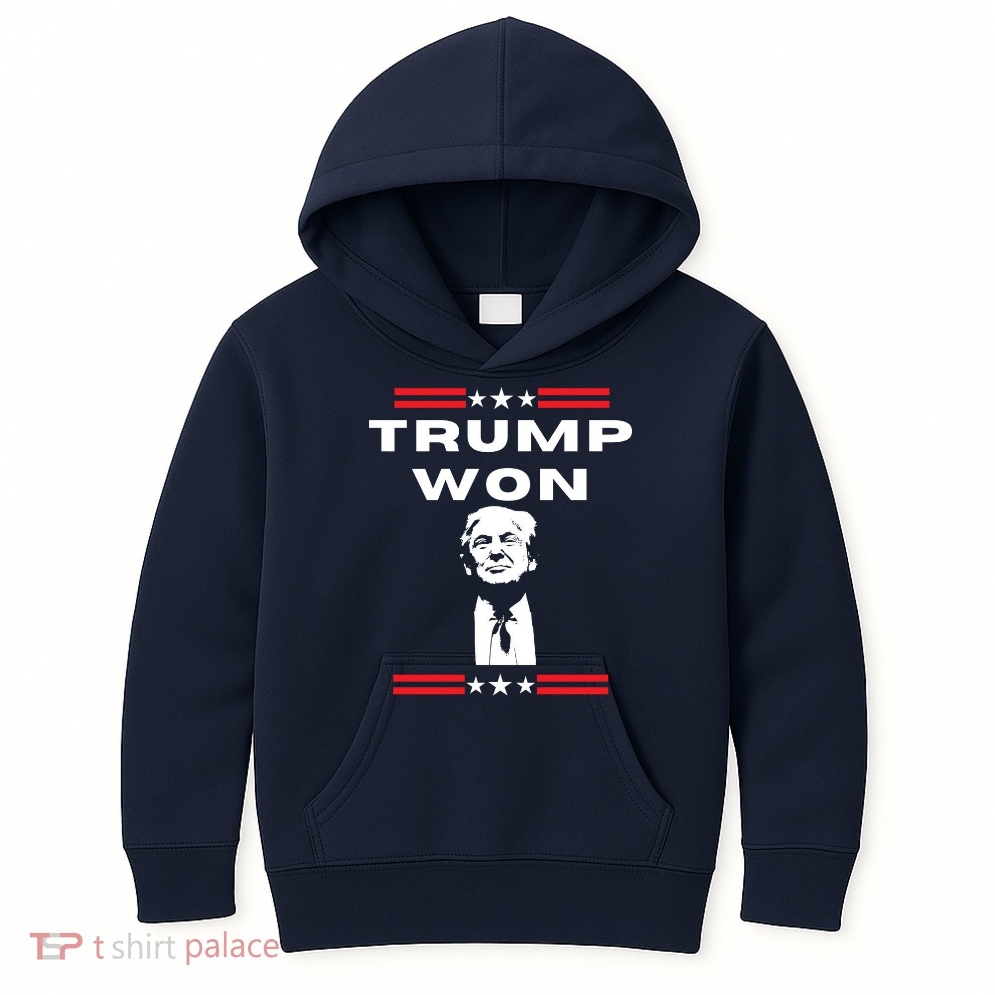 Trump Won, He'll Be Back, Ready To Beat Them A 3rd Time Kids Hoodie