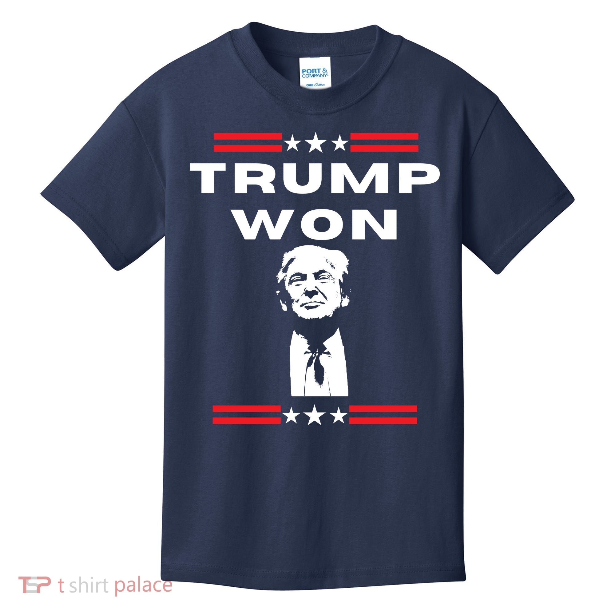 Trump Won, He'll Be Back, Ready To Beat Them A 3rd Time Kids T-Shirt