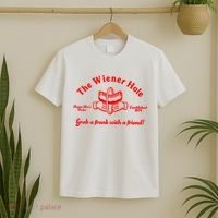 The Wiener Hole Grab A Frank With A Friend T-Shirt thumb 2