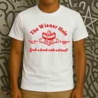 The Wiener Hole Grab A Frank With A Friend T-Shirt thumb 3