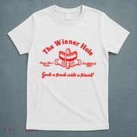 The Wiener Hole Grab A Frank With A Friend T-Shirt thumb 5