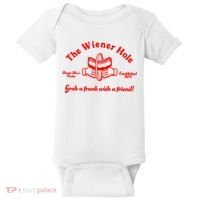 The Wiener Hole Grab A Frank With A Friend Baby Bodysuit thumb 0