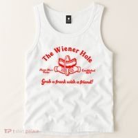 The Wiener Hole Grab A Frank With A Friend Tank Top thumb 2