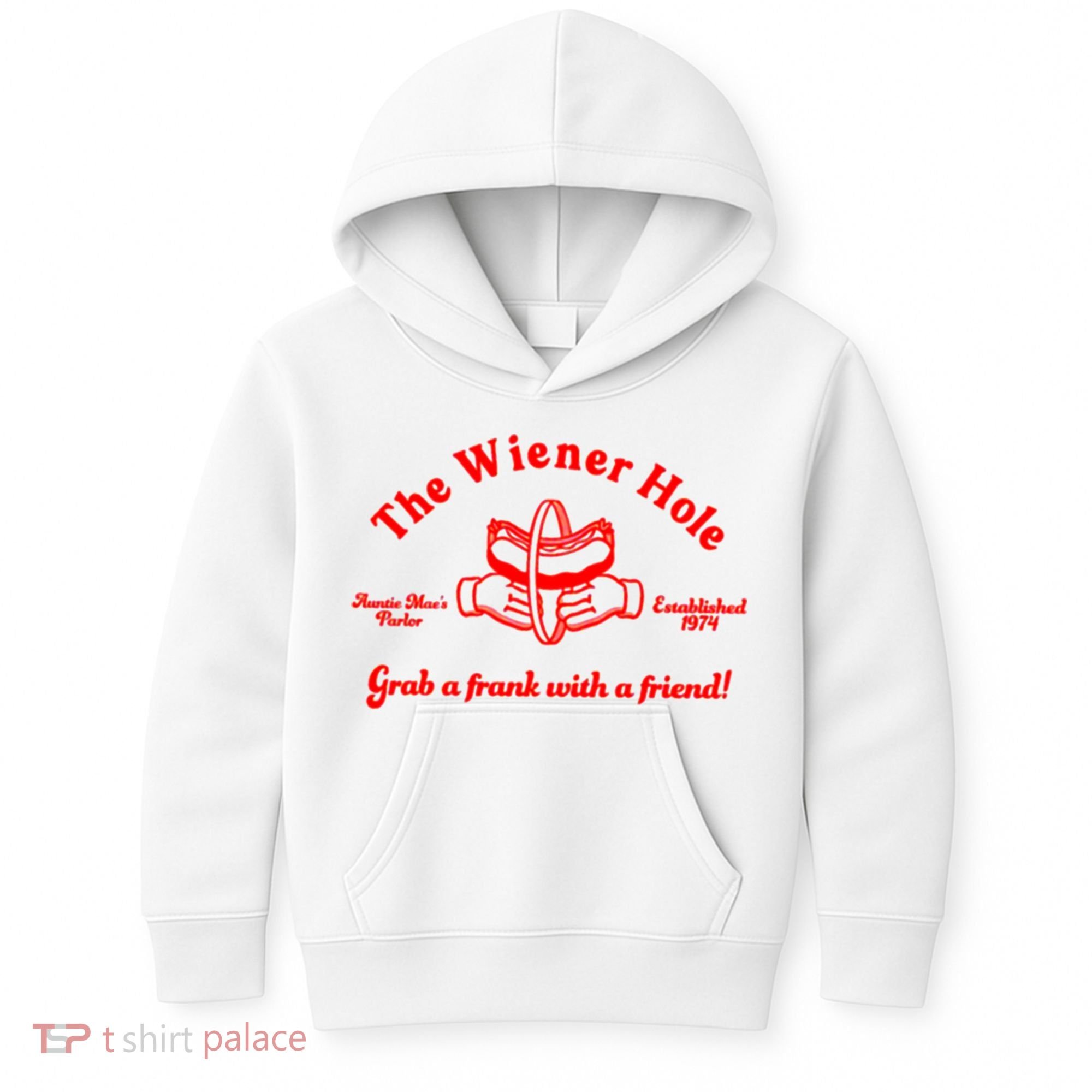 The Wiener Hole Grab A Frank With A Friend Kids Hoodie
