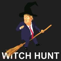 Trump Witch Hunt Funny Halloween Costume Women's Sweatshirt thumb 2