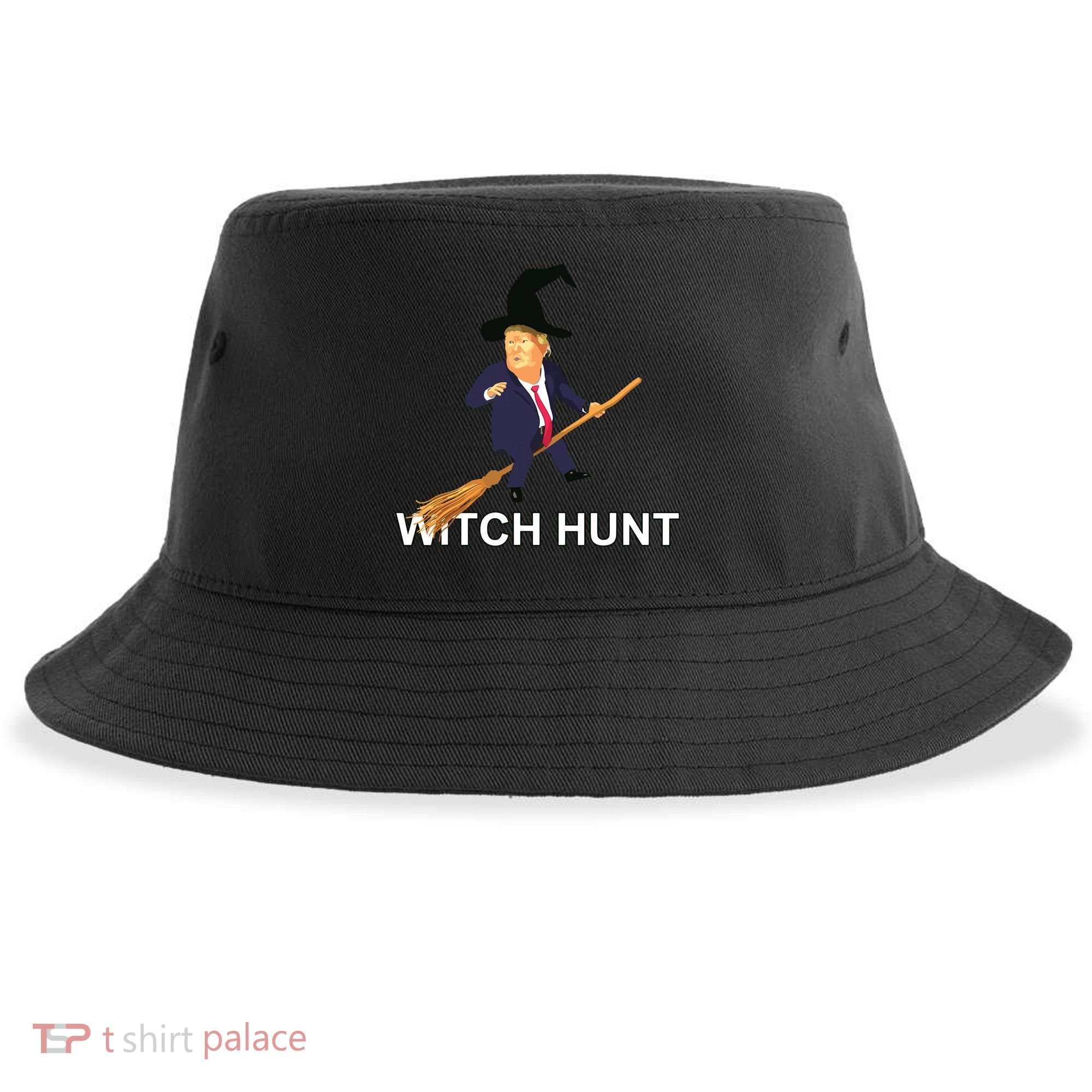 Trump Witch Hunt Funny Halloween Costume Sustainable Bucket Hat