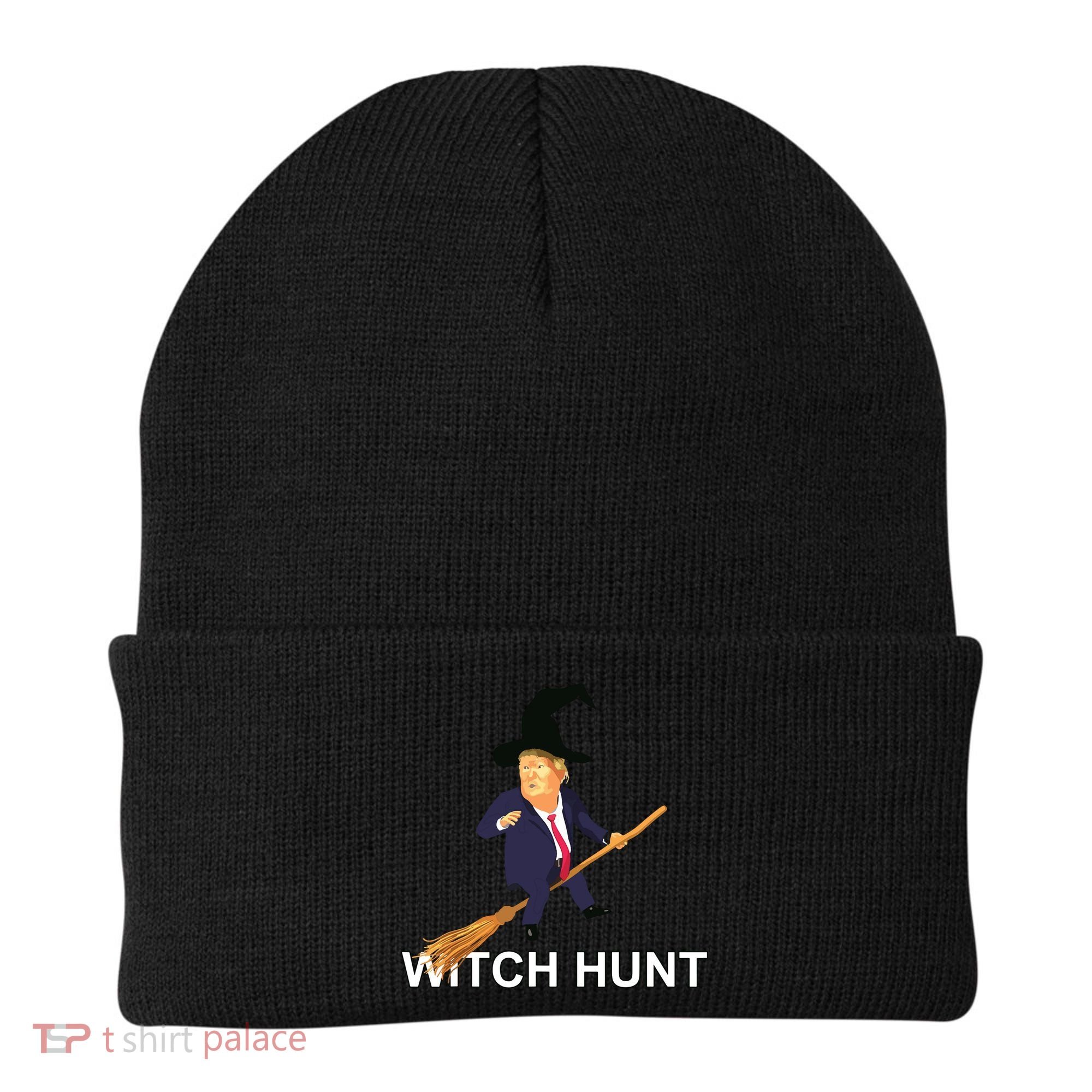 Trump Witch Hunt Funny Halloween Costume Beanie