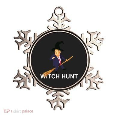 Trump Witch Hunt Funny Halloween Costume Ornament