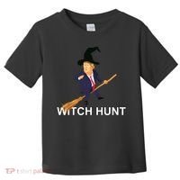 Trump Witch Hunt Funny Halloween Costume Toddler T-Shirt thumb 0
