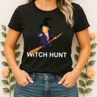 Trump Witch Hunt Funny Halloween Costume Women's T-Shirt thumb 2