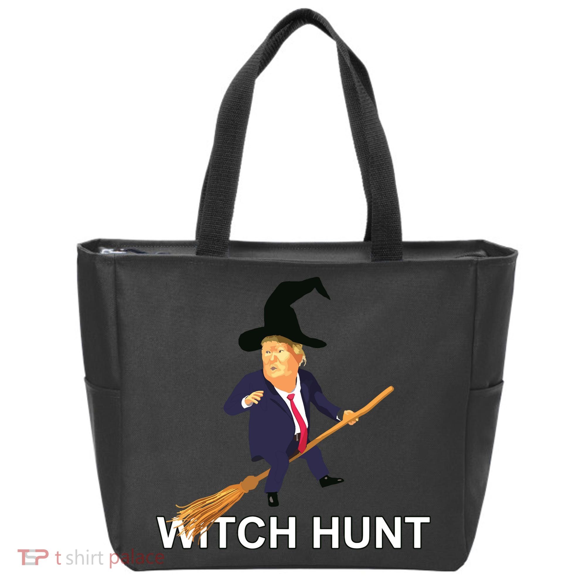 Trump Witch Hunt Funny Halloween Costume Tote Bag