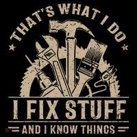 Thats What I Do I Fix Stuff And I Know Things Funny Saying Women's Hoodie thumb 2