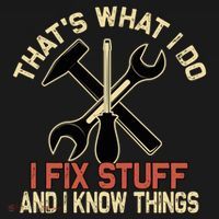 That's What I Do I Fix Stuff And I Know Things Gift Skull Cute Gift Bucket Hat thumb 4