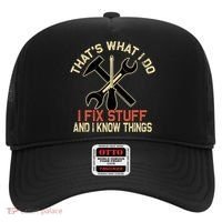 That's What I Do I Fix Stuff And I Know Things Gift Skull Cute Gift Hat thumb 0
