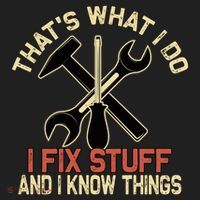 That's What I Do I Fix Stuff And I Know Things Gift Skull Cute Gift Hat thumb 2