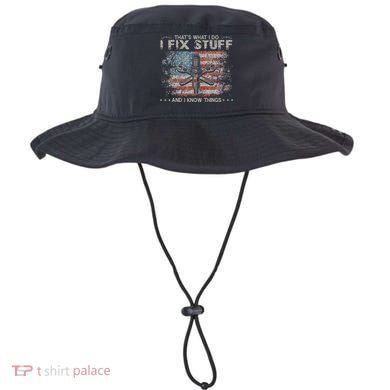 That's What I Do I Fix Stuff And I Know Things Funny Saying Bucket Hat