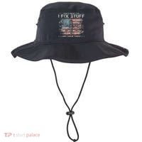 That's What I Do I Fix Stuff And I Know Things Funny Saying Bucket Hat thumb 0
