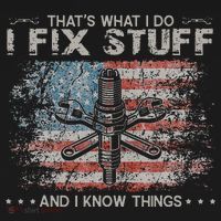 That's What I Do I Fix Stuff And I Know Things Funny Saying Visor thumb 3