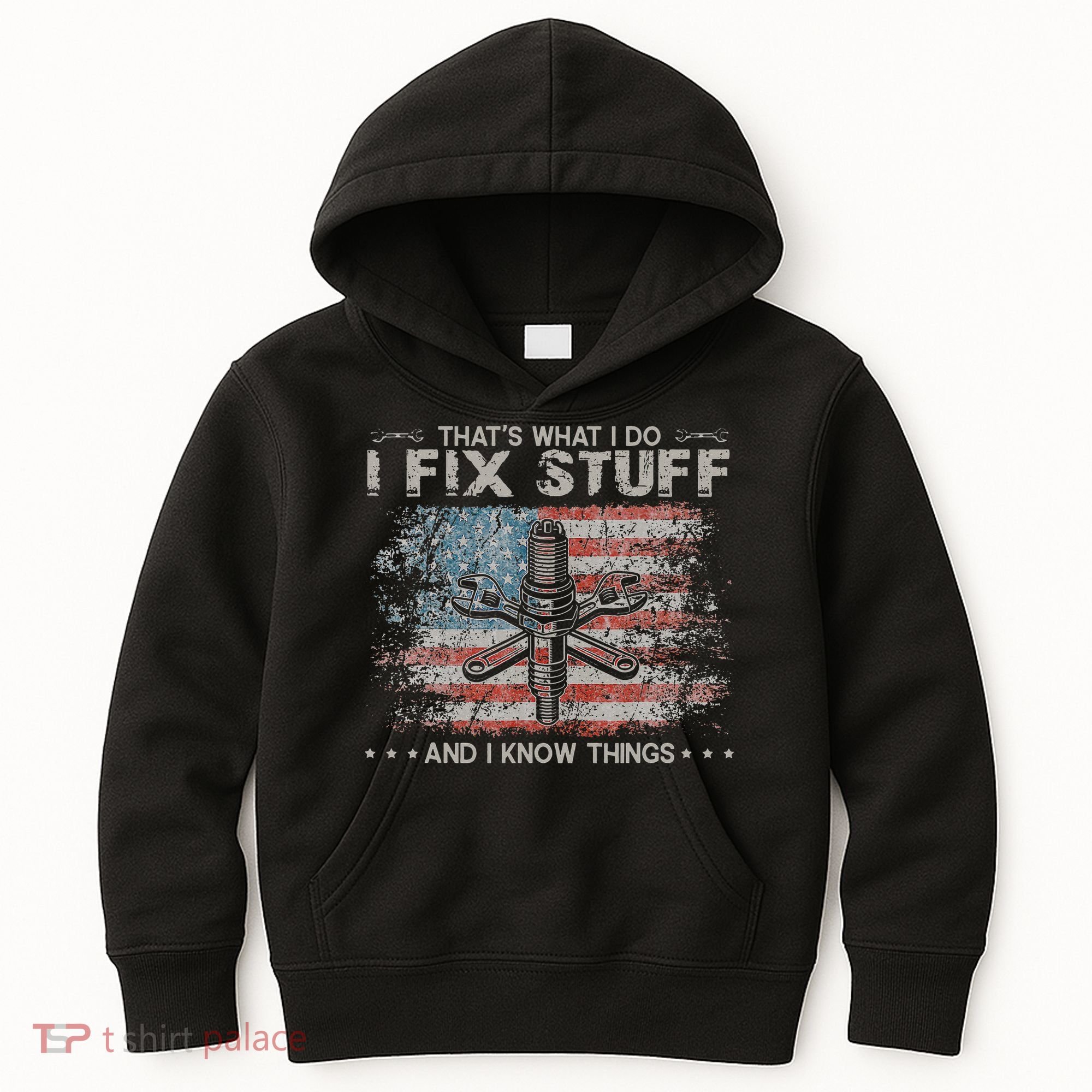 That's What I Do I Fix Stuff And I Know Things Funny Saying Kids Hoodie
