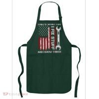 That's What I Do I Fix Stuff And I Know Things American Flag Apron thumb 0