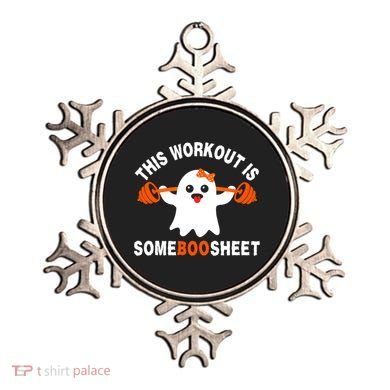 This Workout Is Boo Sheet Funny Cute Gym Ghost Halloween Ornament