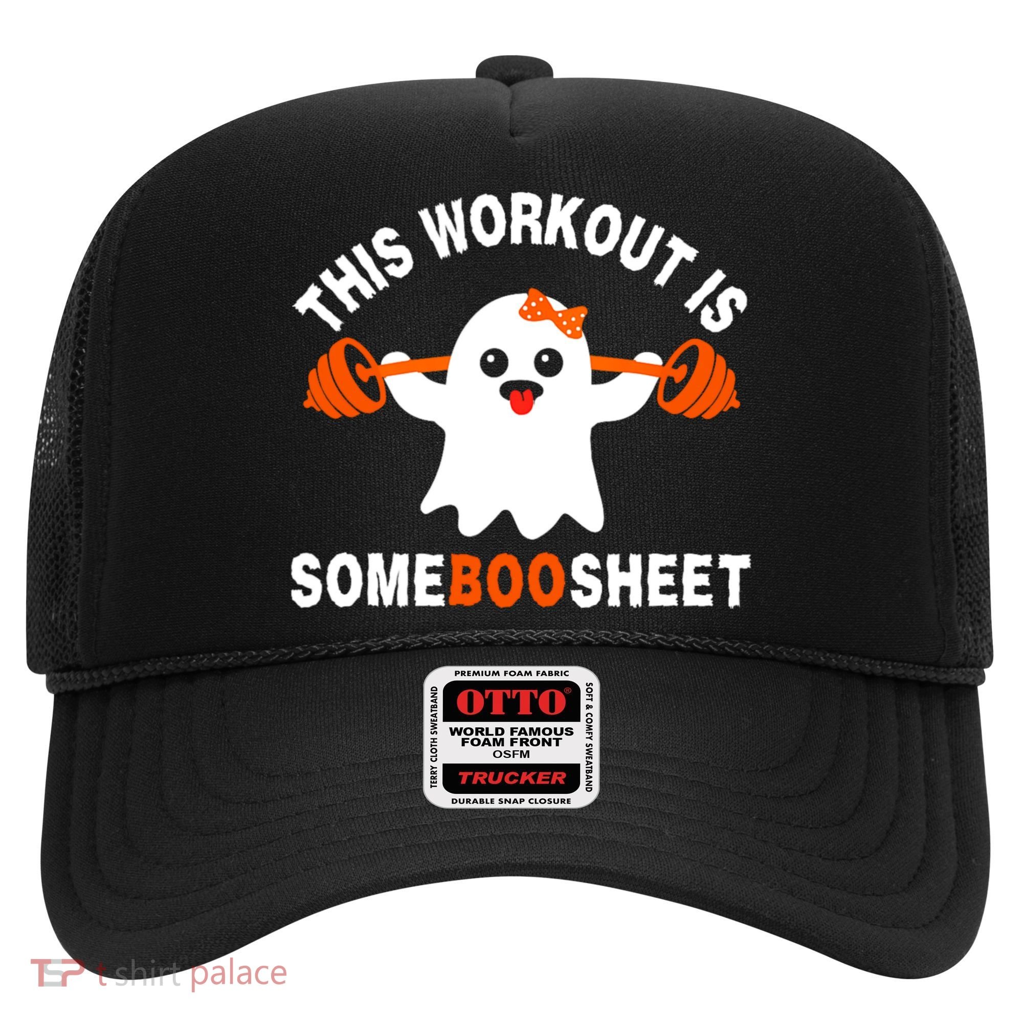 This Workout Is Boo Sheet Funny Cute Gym Ghost Halloween Hat