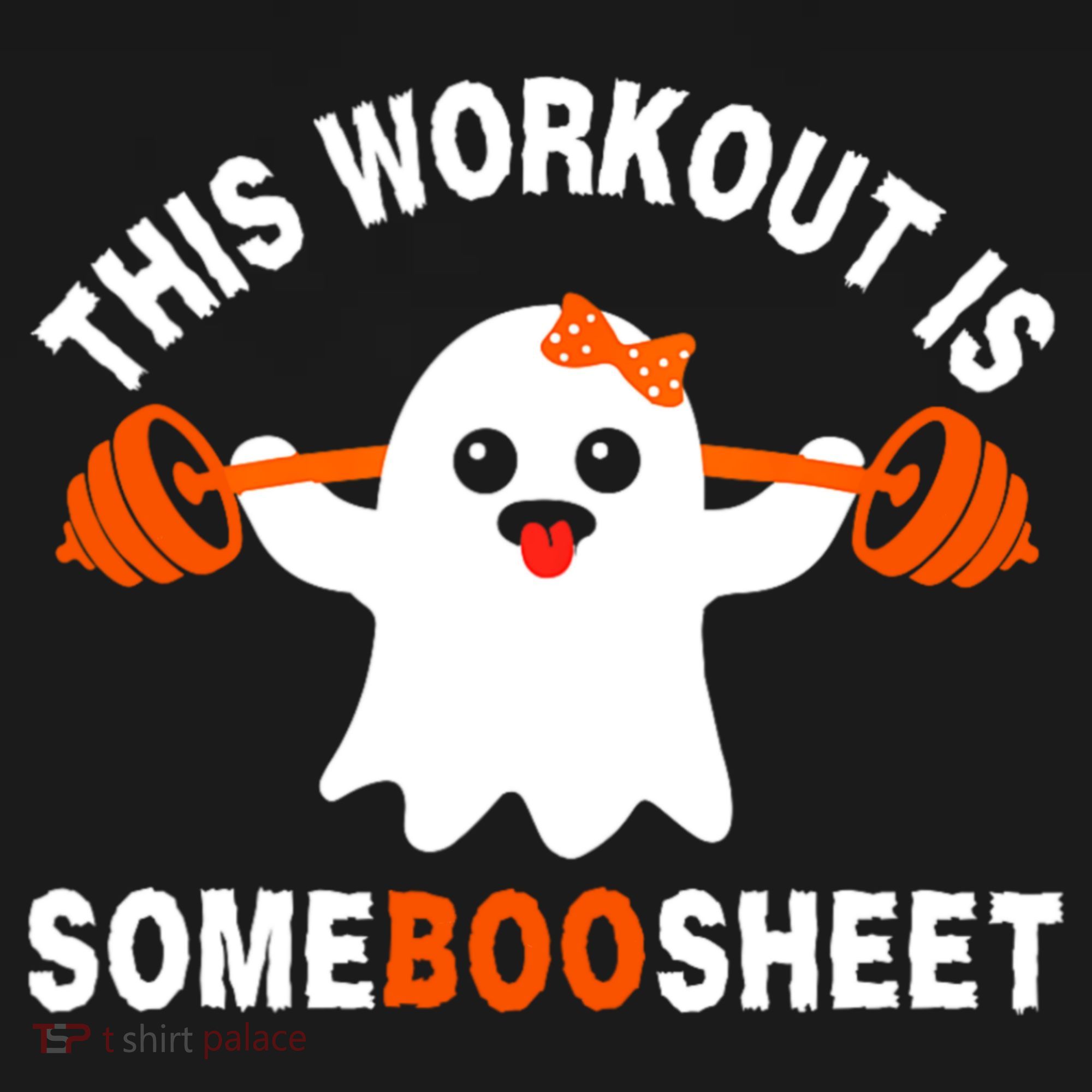 This Workout Is Boo Sheet Funny Cute Gym Ghost Halloween Kids Hoodie