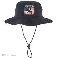 That's What I Do I Fix Stuff And I Know Things Funny Saying Bucket Hat thumb 0