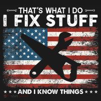 That's What I Do I Fix Stuff And I Know Things Funny Saying Bucket Hat thumb 4