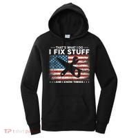 That's What I Do I Fix Stuff And I Know Things Funny Saying Women's Hoodie thumb 0